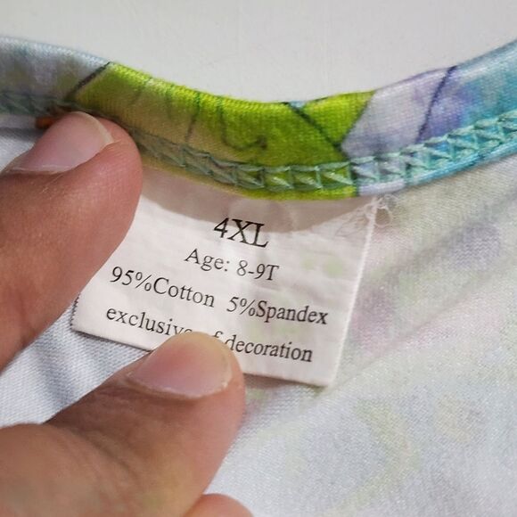 Girls Disney Boutique Monster's Inc Mike Sully Boo Blue & Green Dress Size 8-9 - Picture 8 of 11